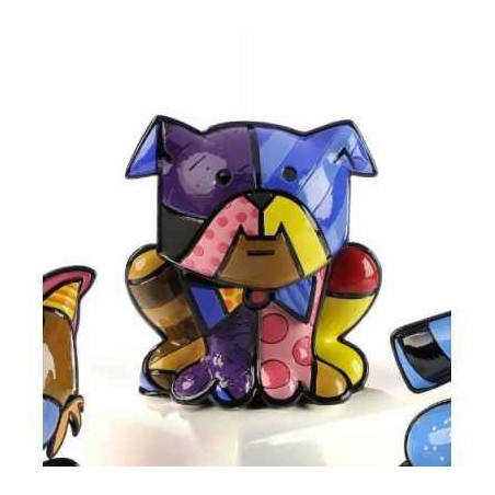 Animaux-Bois-Animaux-Bronzes propose Figurine chien bulldog Britto Romero -B331124