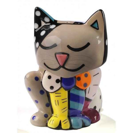 Animaux-Bois-Animaux-Bronzes.com propose Sel et poivre Chat Britto Romero -B331321