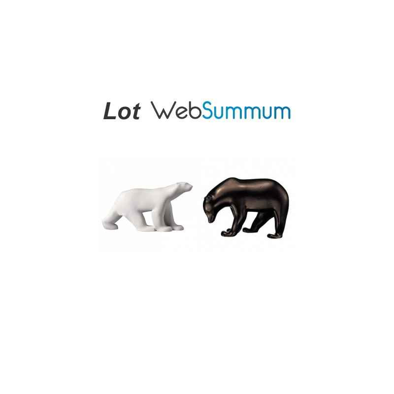 Animaux-Bois-Animaux-Bronzes propose Lot 2 statuettes musée Ours François Pompon -LWS-499