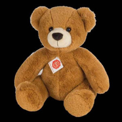 Animaux-Bois-Animaux-Bronzes propose Peluche Ours teddy marron doré 40 cm hermann teddy collection -91369 6