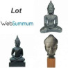 Lot 3 statuettes reproductions Buddha  -Réunion des Musées Nationaux  -LWS -476