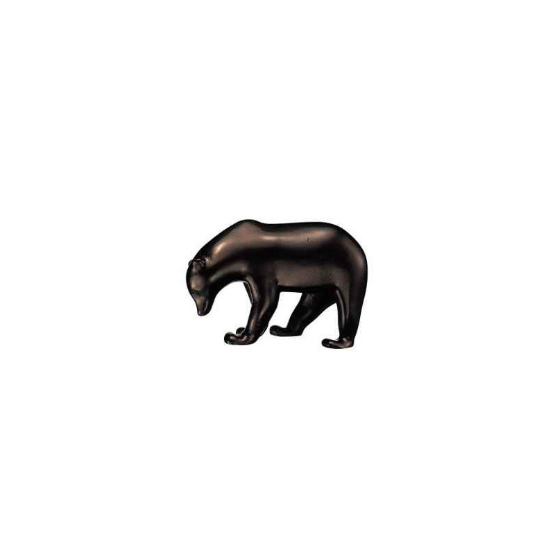 Animaux-Bois-Animaux-Bronzes propose Figurine Statuette petit ours brun François Pompon -RF005770