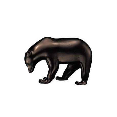 Animaux-Bois-Animaux-Bronzes propose Figurine Statuette petit ours brun François Pompon -RF005770