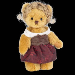 Animaux-Bois-Animaux-Bronzes propose Peluche Ours teddy bear kunigunde 19 cm hermann teddy original -11742 1