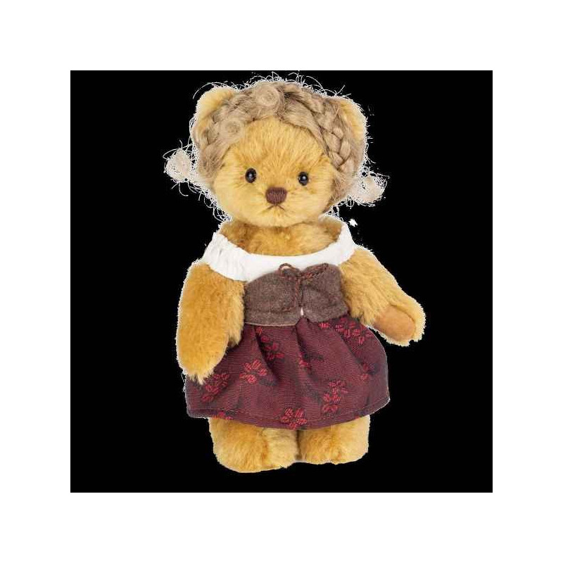 Animaux-Bois-Animaux-Bronzes propose Peluche Ours teddy bear kunigunde 19 cm hermann teddy original -11742 1