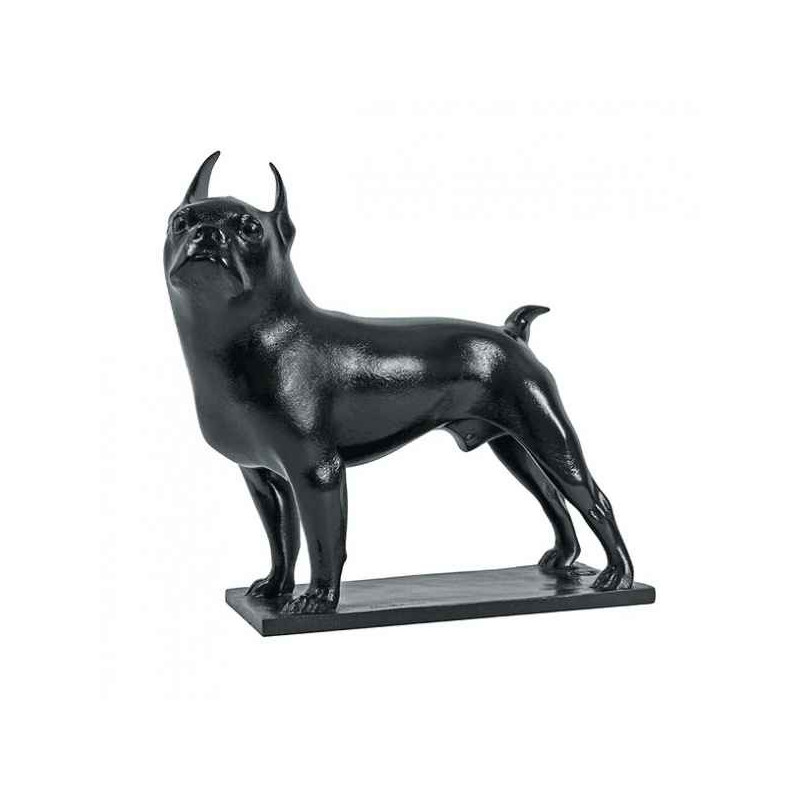 Reproduction statuette chien Boston Terrier Toy sculpteur Pompon  -RF005914
