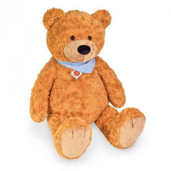 Animaux-Bois-Animaux-Bronzes propose Peluche Grand ours teddy marron doré 75 cm hermann teddy collection -91372 6