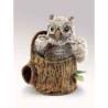 Décoration OiseauxHibou dans arbre marionnette  Folkmanis
