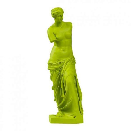 Reproduction statuette musée Vénus de Milo POP art grec vert Aphrodite  -RB002329