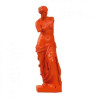 Décoration Statue résine Vénus de Milo POP art grec orange Aphrodite statuette RMNGP -RB002331