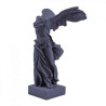 Décoration Statue résine Victoire de Samothrace 34 cm art grec bleu poudre Samo HIP statuette RMNGP -RB002350