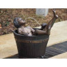Décoration Statuette bronze personnage Garçon dans baignoire bronze -B28470