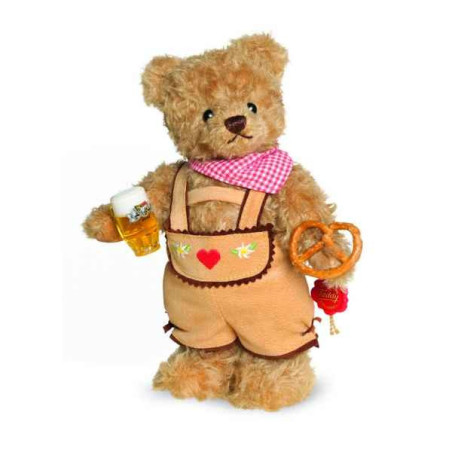 Animaux-Bois-Animaux-Bronzes propose Peluche ours teddy oktoberfestbär 25 cm Hermann -17268 0