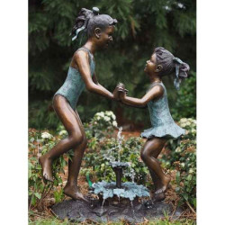 Décoration Statuette bronze personnage Filles en maillot de bain bronze -B29368