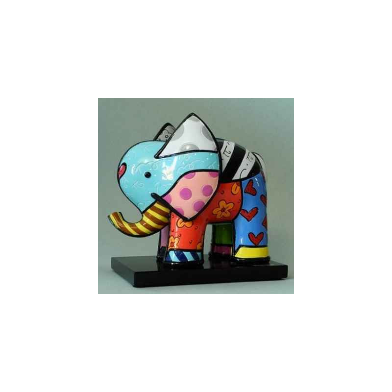 Animaux sauvage Statuette elephant on base Britto Romero -B334305