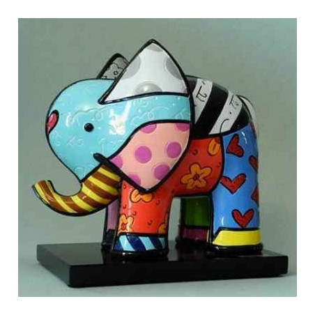 Animaux sauvage Statuette elephant on base Britto Romero -B334305