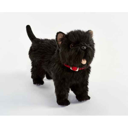 Animaux-Bois-Animaux-Bronzes propose Chien Westie noir 4 pattes 35cml peluche animalière -6845