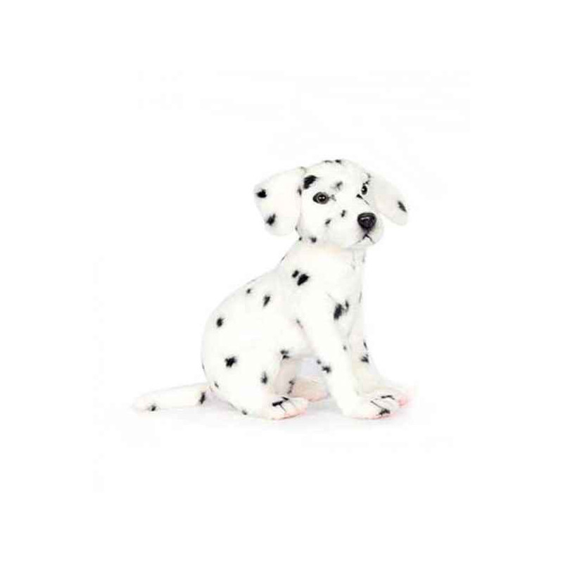 Animaux-Bois-Animaux-Bronzes propose Chien Dalmatien assis 30cmh peluche animalière -6809