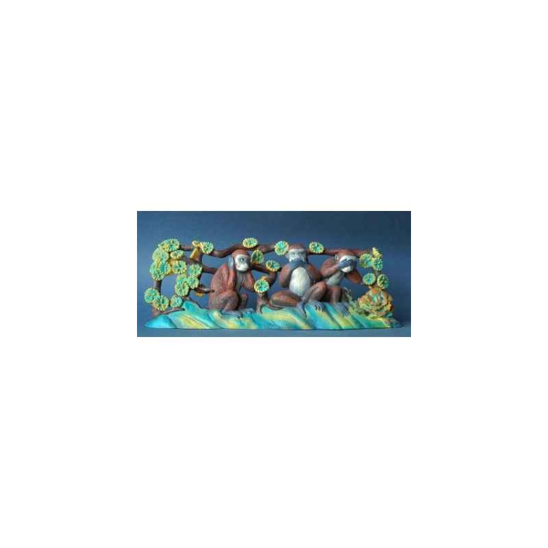 Figurine art rien entendre, rien voir, rien dire 3dMouseion -JAP03
