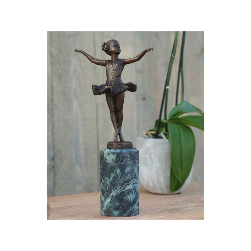 Décoration Statuette bronze personnage Danseuse art nouveau bronze -AN1213BR-B