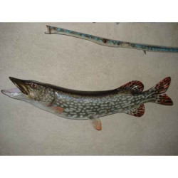 Animaux-Bois-Animaux-Bronzes propose Trophée poisson d'eau douce  Brochet -TRDF04