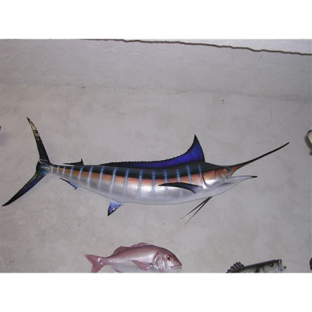 Animaux-Bois-Animaux-Bronzes propose Trophée poisson des mers tropicales  Marlin bleu -TRDF58