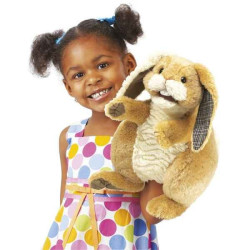Animaux de la ferme Lapin Patchwork marionnette 