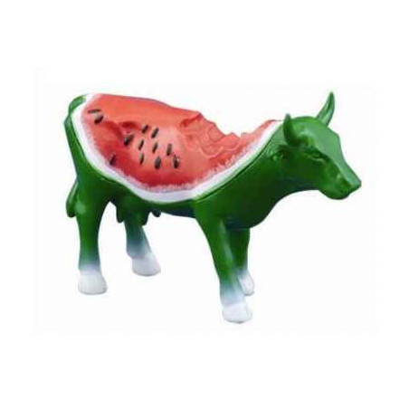 Animaux de la ferme Petite vache Water Melon Cow Bratislava 2005 CowParade résine taille S