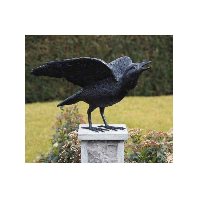 Corbeau avec ailes ouvertes Thermobrass -B50418