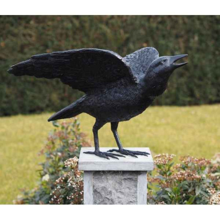 Corbeau avec ailes ouvertes Thermobrass -B50418