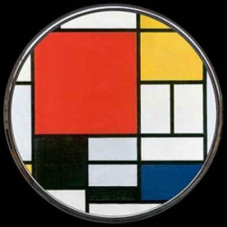 Miroir de poche mondriaan 3dMouseion -M31MO
