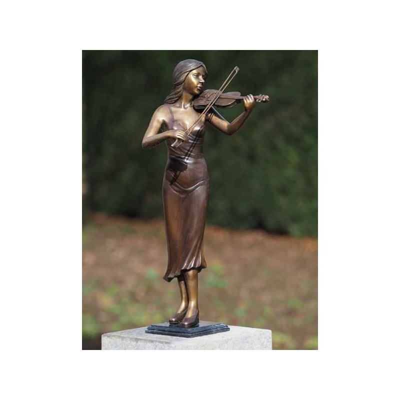 Décors Animaux en Bronze Violoniste bronze -AN0947BR-B