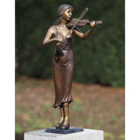 Décors Animaux en Bronze Violoniste bronze -AN0947BR-B