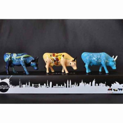 Animaux de la ferme Coffret 3 vaches mini Van Gogh - art pack CowParade - 46601 (2)