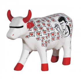 Figurine vache cowparade mensagem recebido céramique mmc -47480