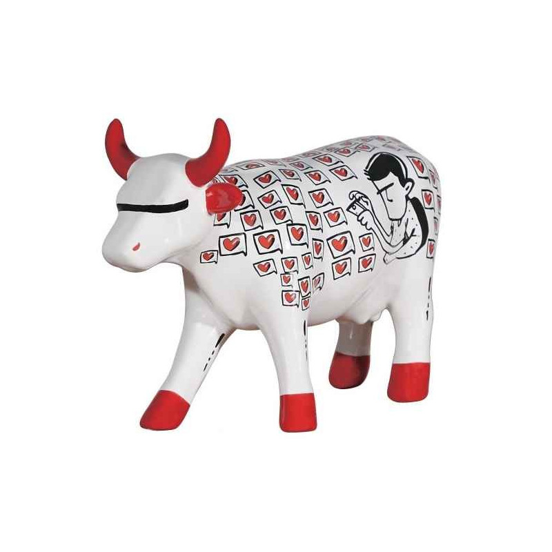 Animaux de la ferme Vache Figurine vache mensagem recebido CowParade céramique taille M