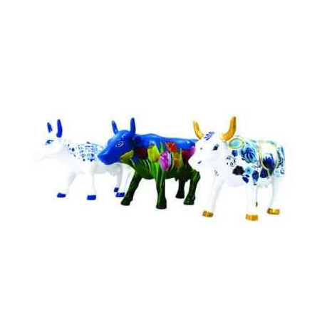 Animaux de la ferme Coffret 3 mini vaches netherlands artpack résine CowParade -46603