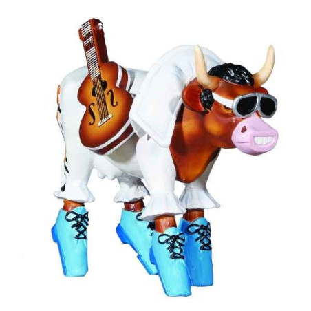 Figurine vache cowparade rock 'n roll résine médium mm-47911