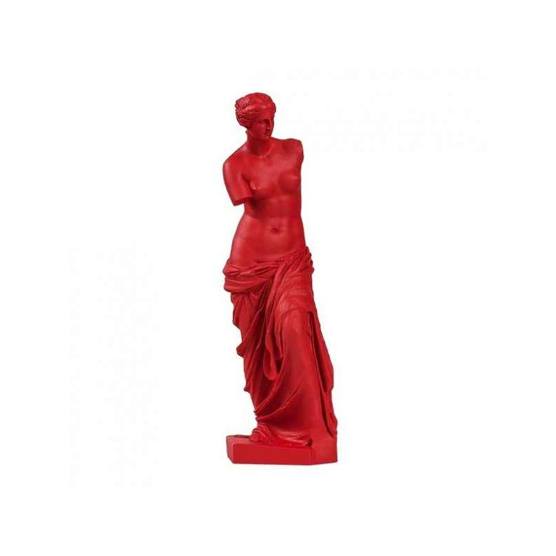 Reproduction statuette musée Vénus de Milo POP art grec rouge Aphrodite  -RB002333