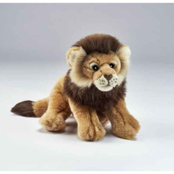 Félin Lion couché 32cml peluche animalière -1929