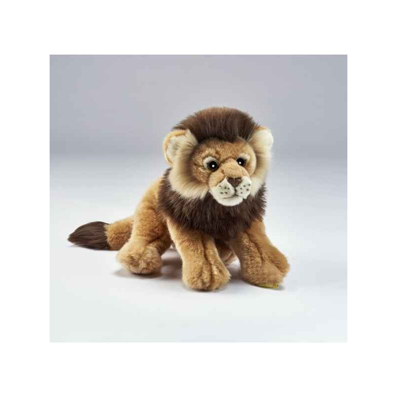 Félin Lion couché 32cml peluche animalière -1929