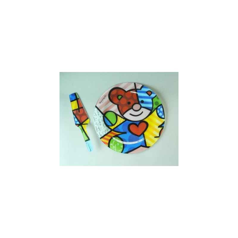 Britto plat a gateau et pelle/server ours Britto Romero -B334037