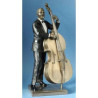 Décoration Statue résine Musicien jazz bass -WU76222B