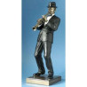 Décoration Statue résine Musicien jazz clarinette  -WU76220B