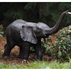 Petit elephant h. 66 cm Thermobrass -B753