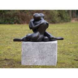 Décoration Statuette bronze personnage Couple d'amour moderne bronze -B609-1