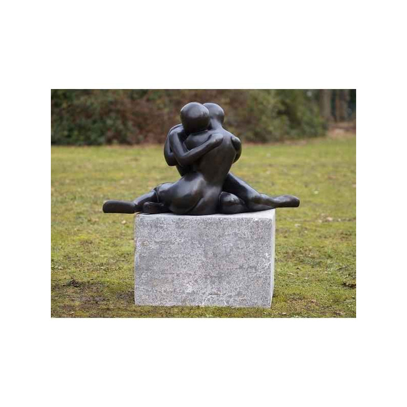 Décoration Statuette bronze personnage Couple d'amour moderne bronze -B609-1