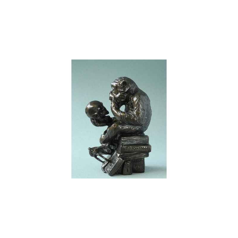 Statuette affe mit schädel 3dMouseion -PA09RHE