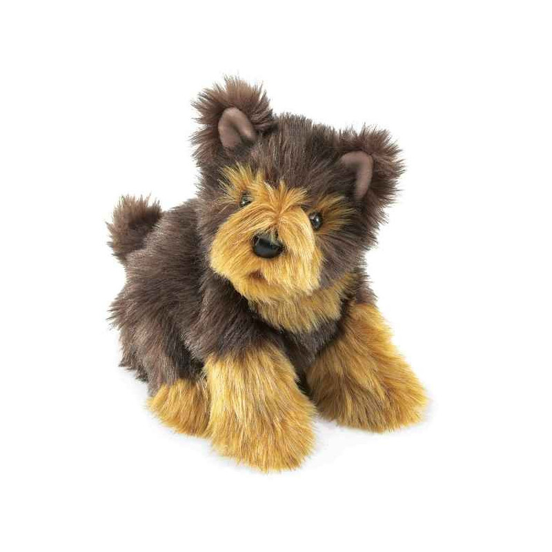 Animaux-Bois-Animaux-Bronzes propose Chien yorkshire marionnette 