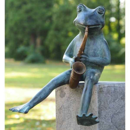 Grenouille avec sax Thermobrass  -AN1935BR -V -F